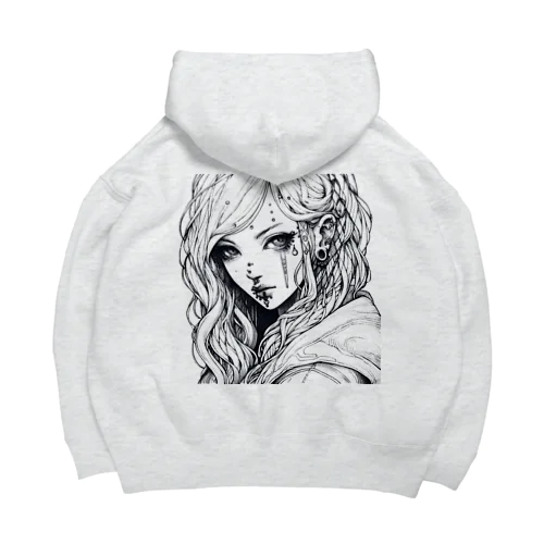 ピアス女子 Big Hoodie