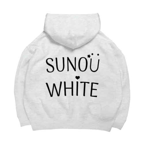 SUNOU WHITE ビッグシルエットパーカー ビッグシルエットパーカー