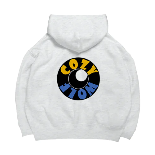 【COZY WOLF】ホワイト/アッシュ（黄・青ロゴ） Big Hoodie