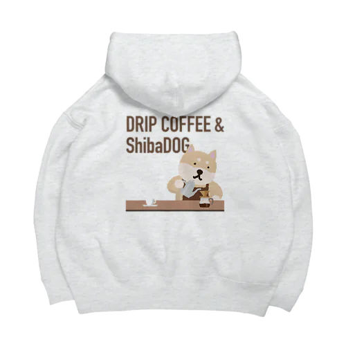 DRIP COFFEE & ShibaDOG ビッグシルエットパーカー