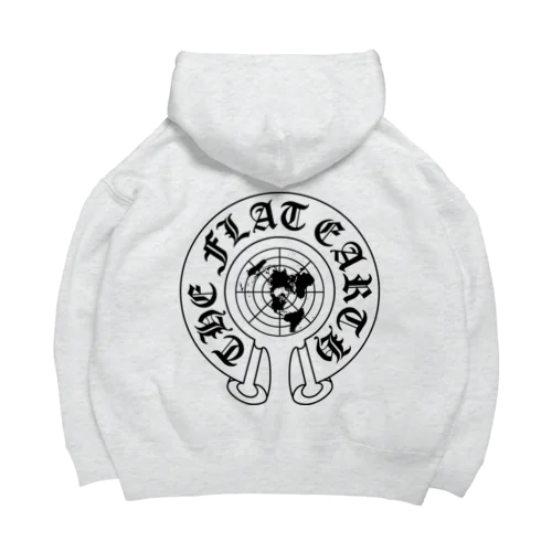 フラットアースMAP04 ch-BLACK Big Hoodie