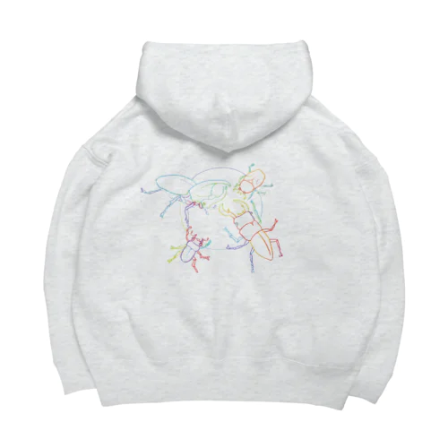 ★カブトムシ　クワガタムシ　オス　メス Big Hoodie