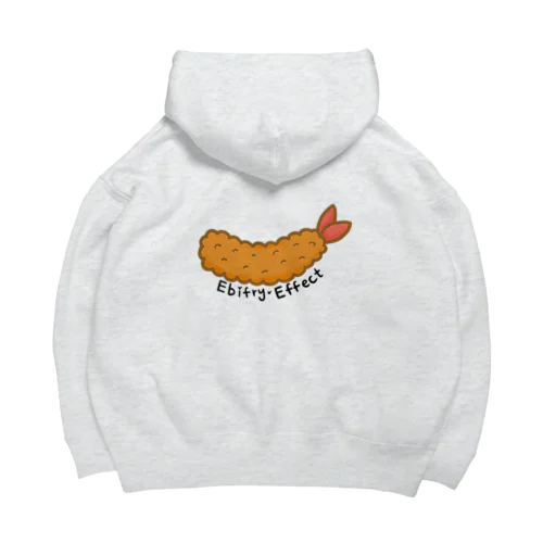 ロゴ入エビフライエフェクト（淡色） Big Hoodie