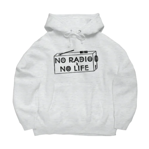 NO RADIO NO LIFE(ブラック) Big Hoodie