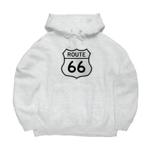 U.S. Route 66  ルート66　ブラック ビッグシルエットパーカー