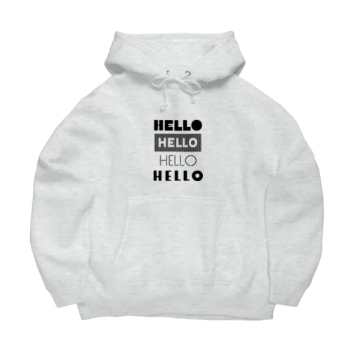 HELLOたくさん挨拶しよう Big Hoodie