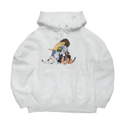 べったり猫 Big Hoodie