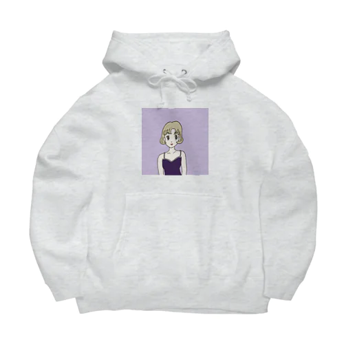 Ms. Blonde Short Hair Big Hoodie