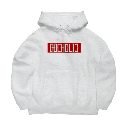 ARCHOLIC BOXロゴ 赤 Big Hoodie