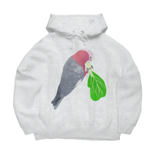 チンゲン菜食べるモモイロインコ Big Hoodie