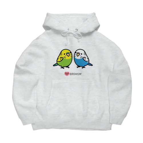 Chubby Bird 仲良しセキセイインコ Big Hoodie