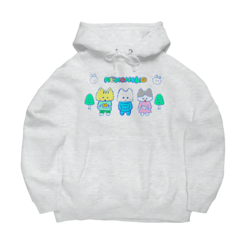 ネコノコキャラ レトロバージョン Big Hoodie