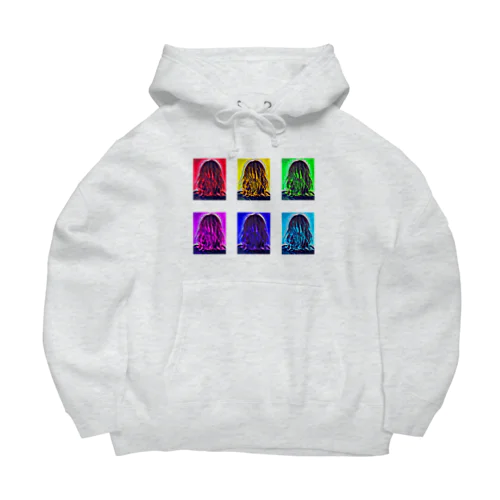 COLORFUL HAIR Big Hoodie