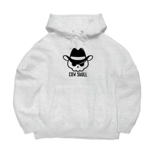 COW SKULL テンガロンハットドクロ ブラック Big Hoodie