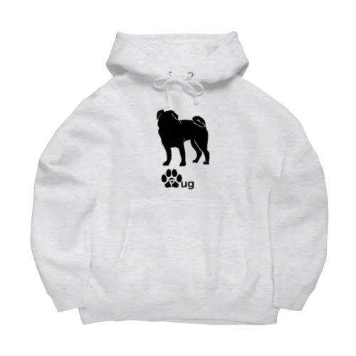 パグ犬 Big Hoodie