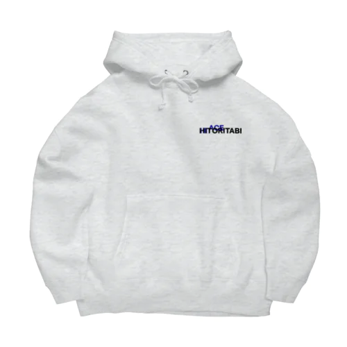 ハイエース一人旅Tシャツ２ーホワイト＆グレー Big Hoodie