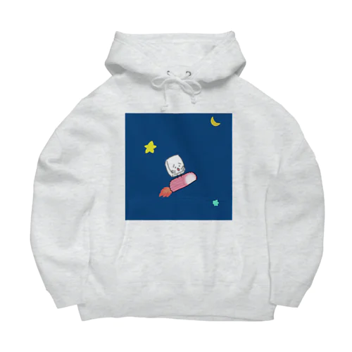 すあまロケットで夜空を進むおとうふくん Big Hoodie