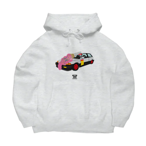 旧車にアイス Big Hoodie