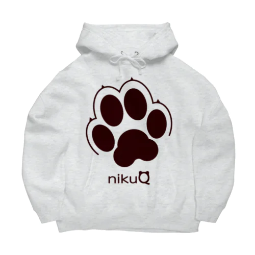 肉球をモチーフにしたオリジナルブランド「nikuQ」（犬タイプ）です ビッグシルエットパーカー