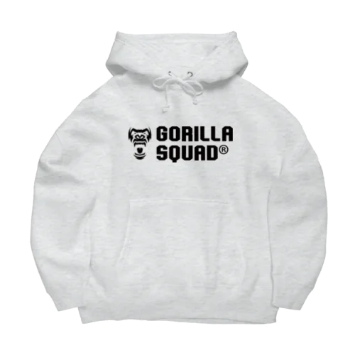 GORILLA SQUAD ロゴ黒 ビッグシルエットパーカー