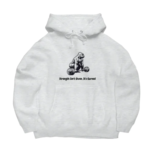 筋トレするゴリラ Big Hoodie