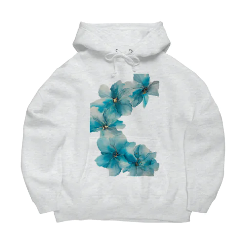 Tink ターコイズブルーflower Big Hoodie