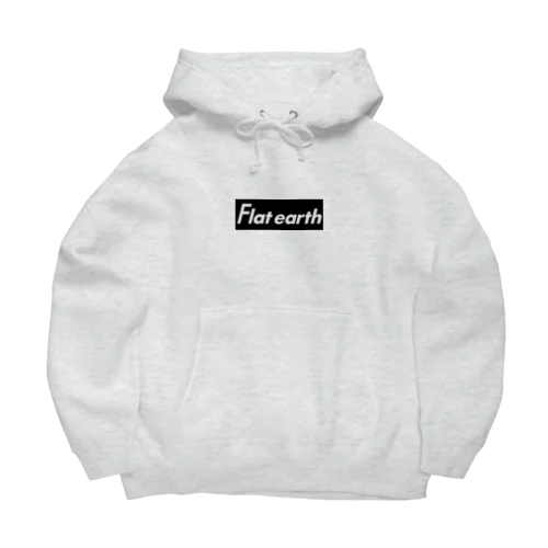 Flatearth Box Logo (BLACK) フラットアース ボックスロゴ(ブラック) ビッグシルエットパーカー