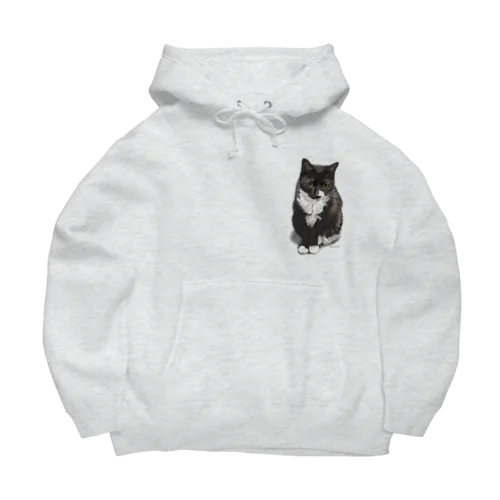 くつした猫のくろみつ Big Hoodie