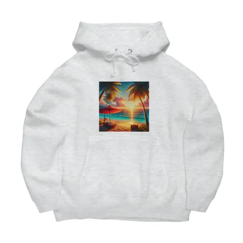 At the beach Big Hoodie