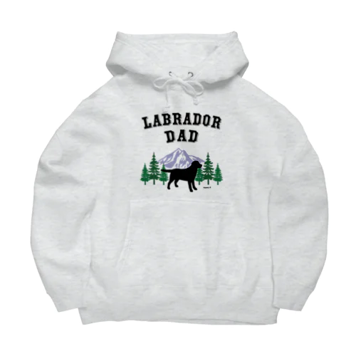 Labrador Dad ブラックラブラドール Big Hoodie