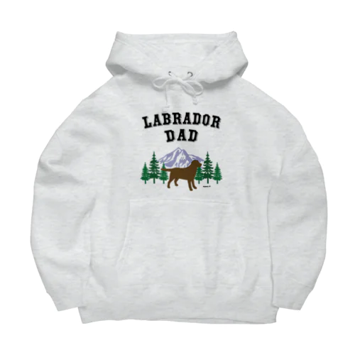 　Labrador Dad チョコレートラブラドール Big Hoodie