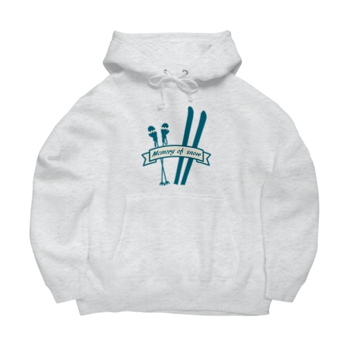レトロ スキー ロゴ シルエット Big Hoodie