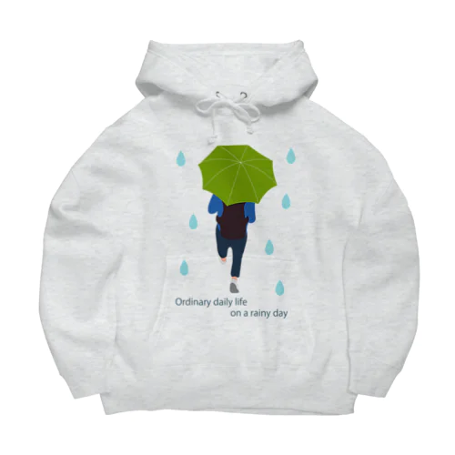 平凡な雨の日 Big Hoodie