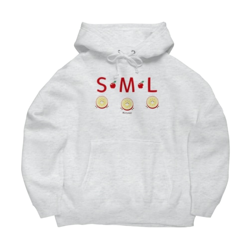 ML002 SMLTシャツのりんごすたぁ*輪切りのリンゴ Big Hoodie
