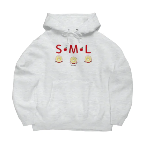 ML002 SMLTシャツのりんごすたぁ*輪切りのリンゴ Big Hoodie