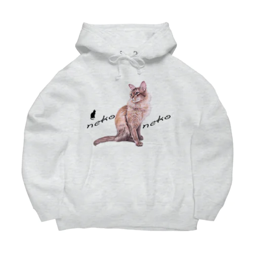 パステル💗ねこねこ　ライムくん Big Hoodie