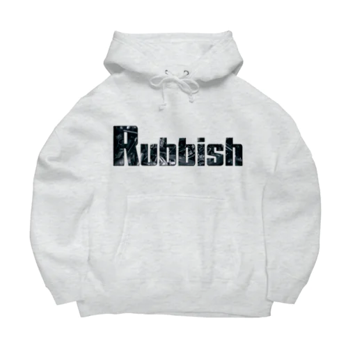 Rubbish ロゴ ビッグシルエットパーカー