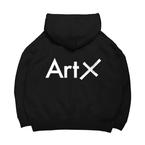 ArtX白ロゴ ビッグシルエットパーカー