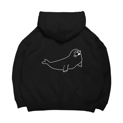 あざらしのひと（白） Big Hoodie