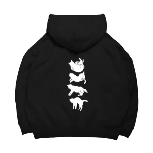 無重力猫（背面印刷・文字なし） Big Hoodie