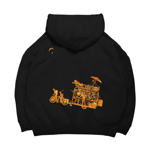 チャリ・デ・キャンプ　オレンジモザイク Big Hoodie