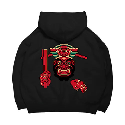 閻魔大王のドット絵　喝！ Big Hoodie