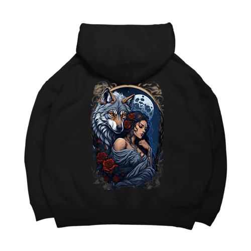 Wolf and Woman, Big Silhouette Hoodie ビッグシルエットパーカー