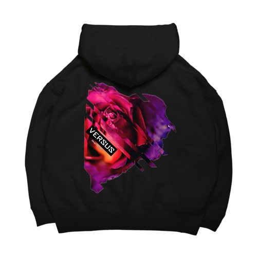 Glitched Rose Logo Big Hoodie