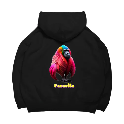 Pararila(パラリラ)：オウムとゴリラの魅力的なコラボ Big Hoodie