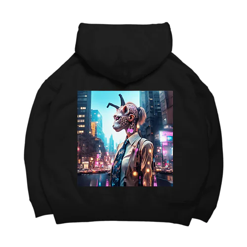 Cyberpunk giraffe Big Hoodie