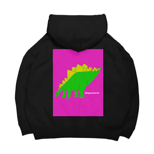 緑のステゴサウルス Big Hoodie