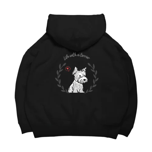 テリアのいる幸せな暮らし(シンプル) Big Hoodie