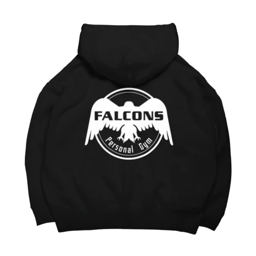 チームFALCONSホワイト ビッグシルエットパーカー