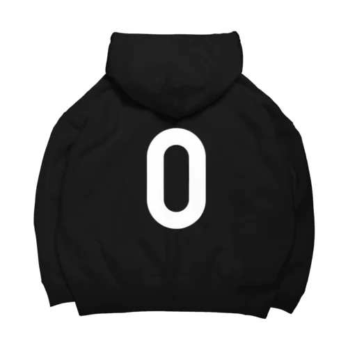 バックプリント：ただの0です。（白文字） Big Hoodie